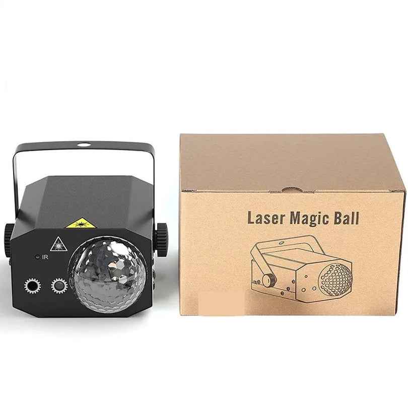 Party Lights Dj Disco Ball Light Pattern Projector Sound Activated Dance Birthday Bar Karaoke Christmas Wedding Decoration - THE JIMMY STORE