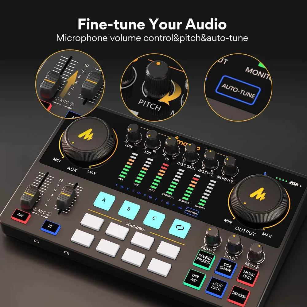 Transform Your Audio Experience with the Maonocaster AME2 Audio Interface - THE JIMMY STORE