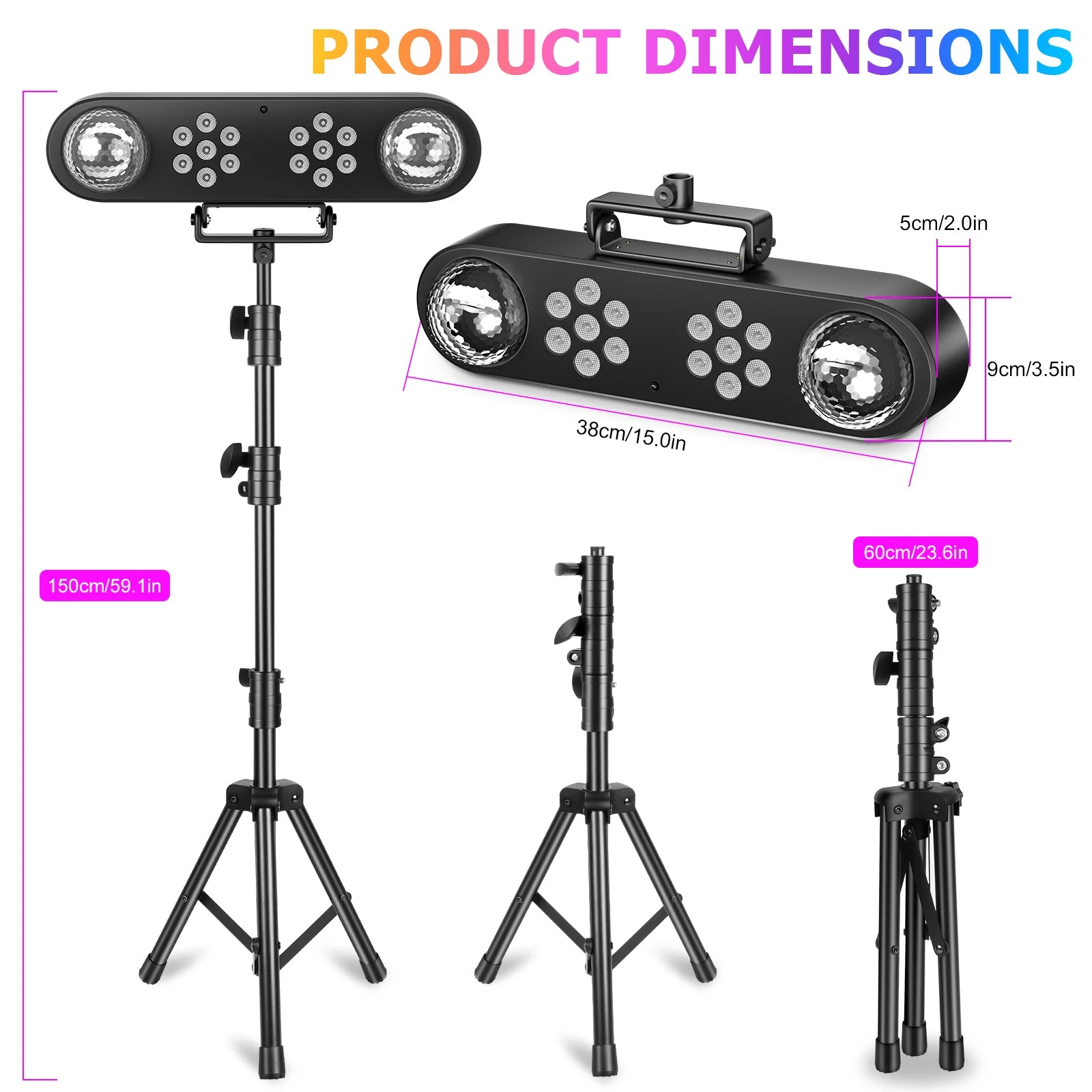 Transform Your Events with the LeLeght Mini Stage Lighting System - THE JIMMY STORE