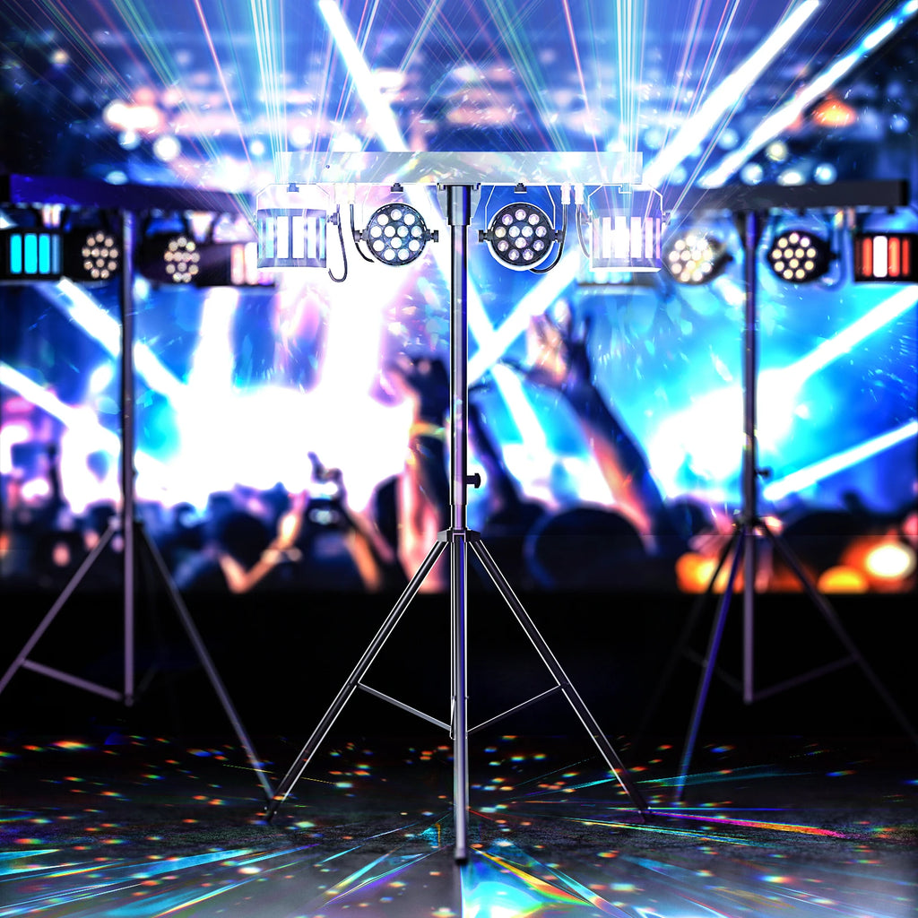 Gwong 60W Combination Bracket Lights 3/6/15CH Suitable for Churches Concerts Weddings Birthday Parties KTV With Carry Bag - THE JIMMY STORE