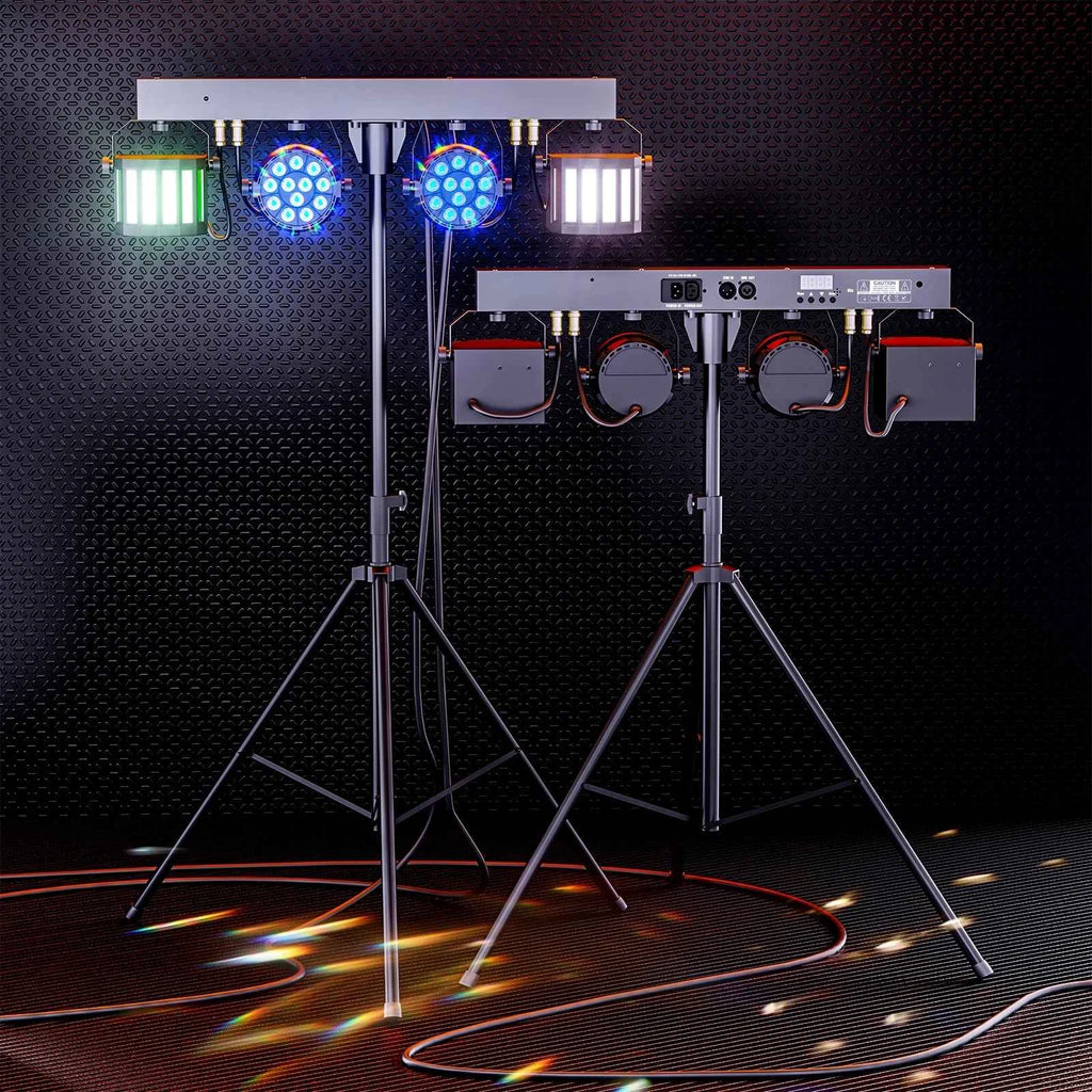 Gwong 60W Combination Bracket Lights 3/6/15CH Suitable for Churches Concerts Weddings Birthday Parties KTV With Carry Bag - THE JIMMY STORE