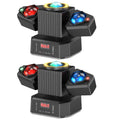 LeLeght 2Pcs Two-armed Stage light RGBW 4-IN-1 Lighting Effect and Starry Effect Controlled DMX512 For DJ Concert Church Wedding - THE JIMMY STORE