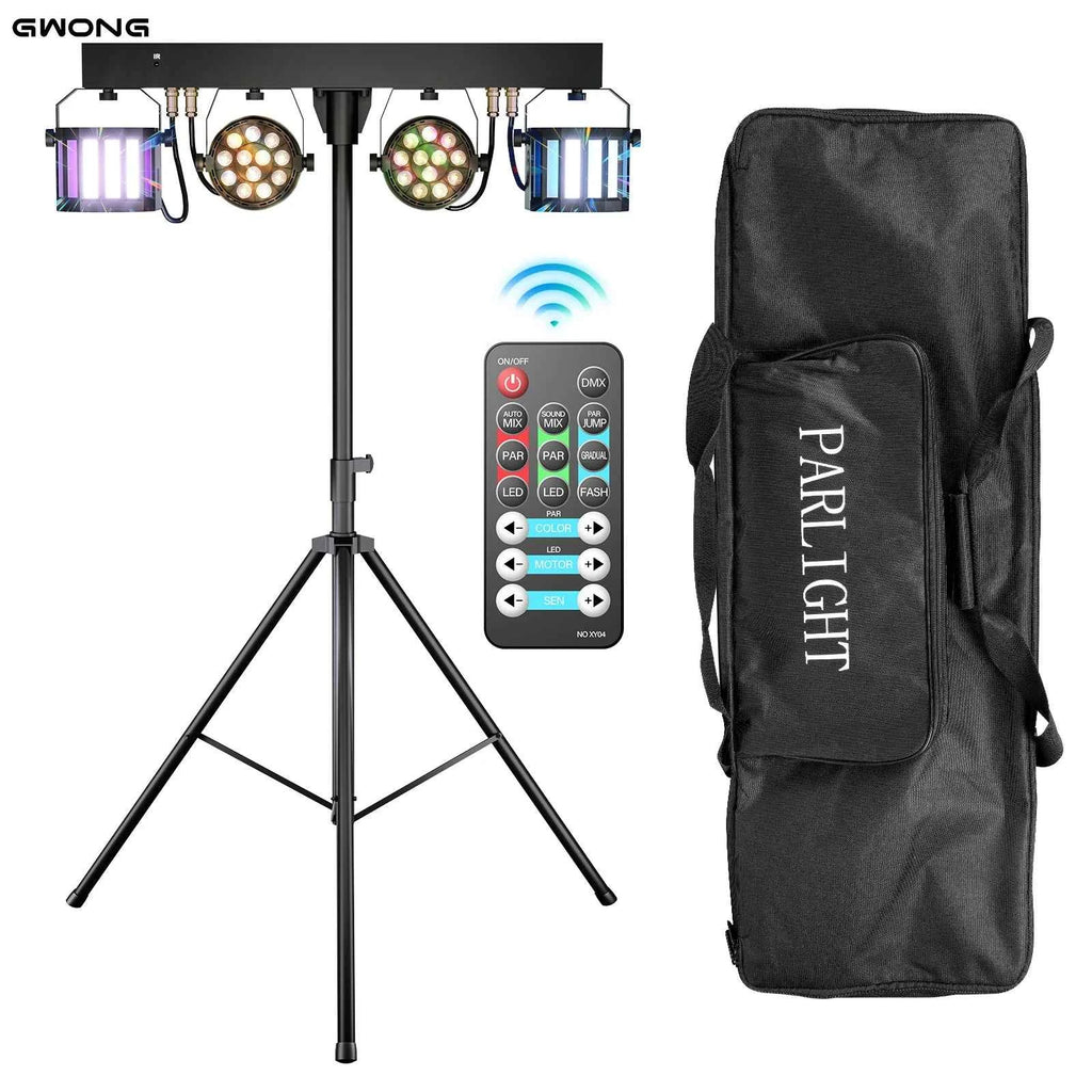 Gwong 60W Combination Bracket Lights 3/6/15CH Suitable for Churches Concerts Weddings Birthday Parties KTV With Carry Bag - THE JIMMY STORE