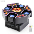 Gwong 150W 4-in-1 DJ Moving Head Light with RGBW Honeycomb Eye, 4-Arm Beam 5 Control Modes DMX512 for DJ Booths Parties KTV - THE JIMMY STORE