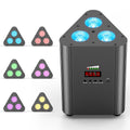 Transform Your Events with the RGBW Triangle Battery Par Light - 120W Power & Versatile Features - THE JIMMY STORE