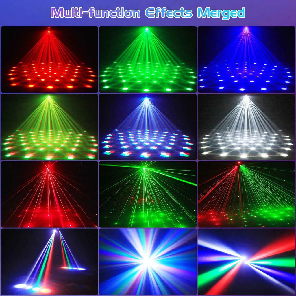 LeLeght 2Pcs Two-armed Stage light RGBW 4-IN-1 Lighting Effect and Starry Effect Controlled DMX512 For DJ Concert Church Wedding - THE JIMMY STORE