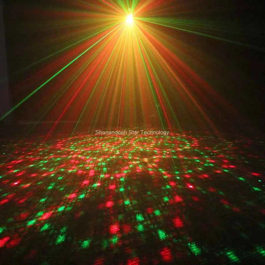 ESHINY Mini 4in1 4 Patterns Whirlwind R&G Laser Projector Lighting Stage Disco DJ Club KTV Xmas Bar Family Party Light Show P17 - THE JIMMY STORE