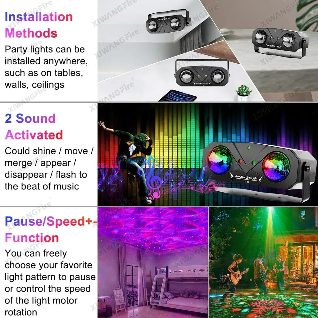 Transform Your Space with the Disco Ball Light Projector - Ultimate Party Lighting Experience - THE JIMMY STORE