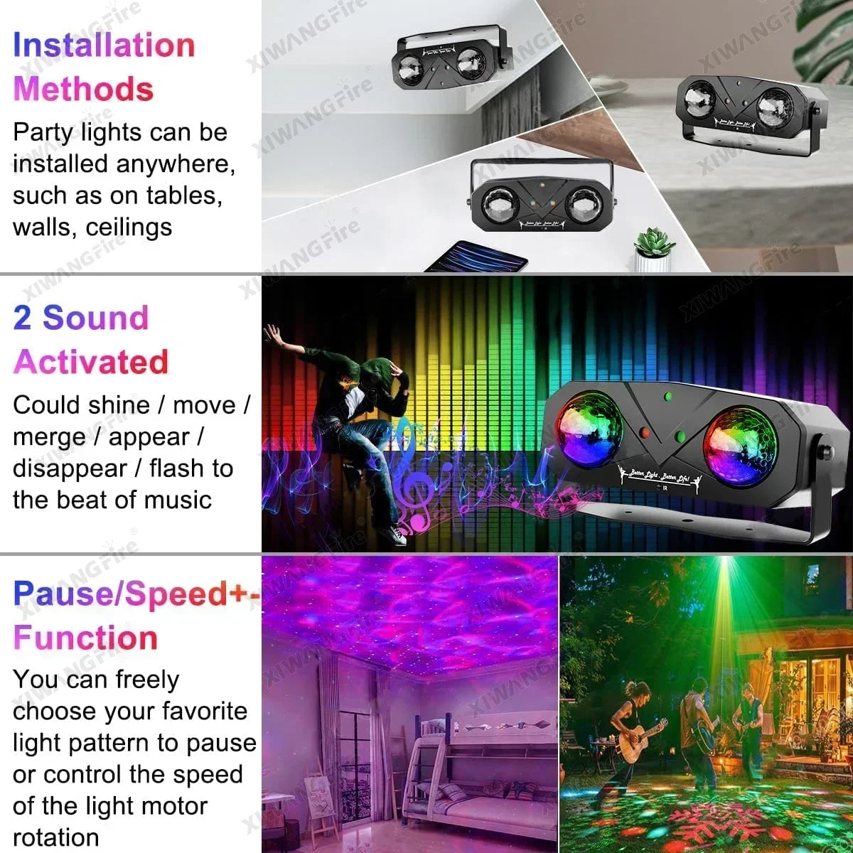 Transform Your Space with the Disco Ball Light Projector - Ultimate Party Lighting Experience - THE JIMMY STORE