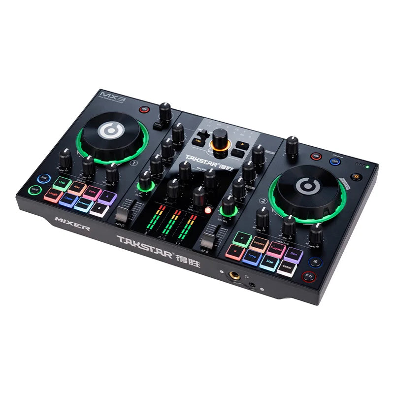 Takstar MX3 Mixer Webcast Sound Card Mixing Console Podcast Studio For Pro Stage Studio-level Reverb - THE JIMMY STORE