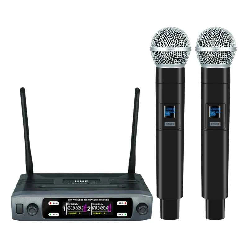 Elevate Your Performances with the Professional Dual Channel Wireless Microphone - THE JIMMY STORE