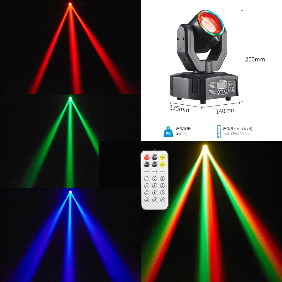 Transform Your Events with the Ybeiyuan Super Mini Moving Head Light - THE JIMMY STORE