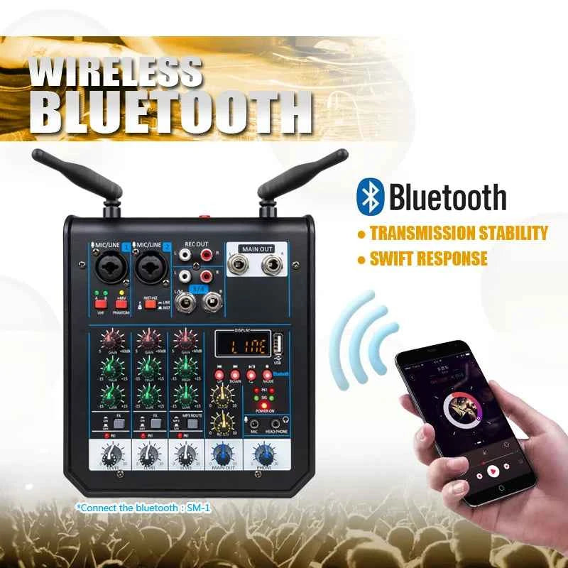 Elevate Your Sound: Bluetooth DJ Mixer with Microphone - THE JIMMY STORE