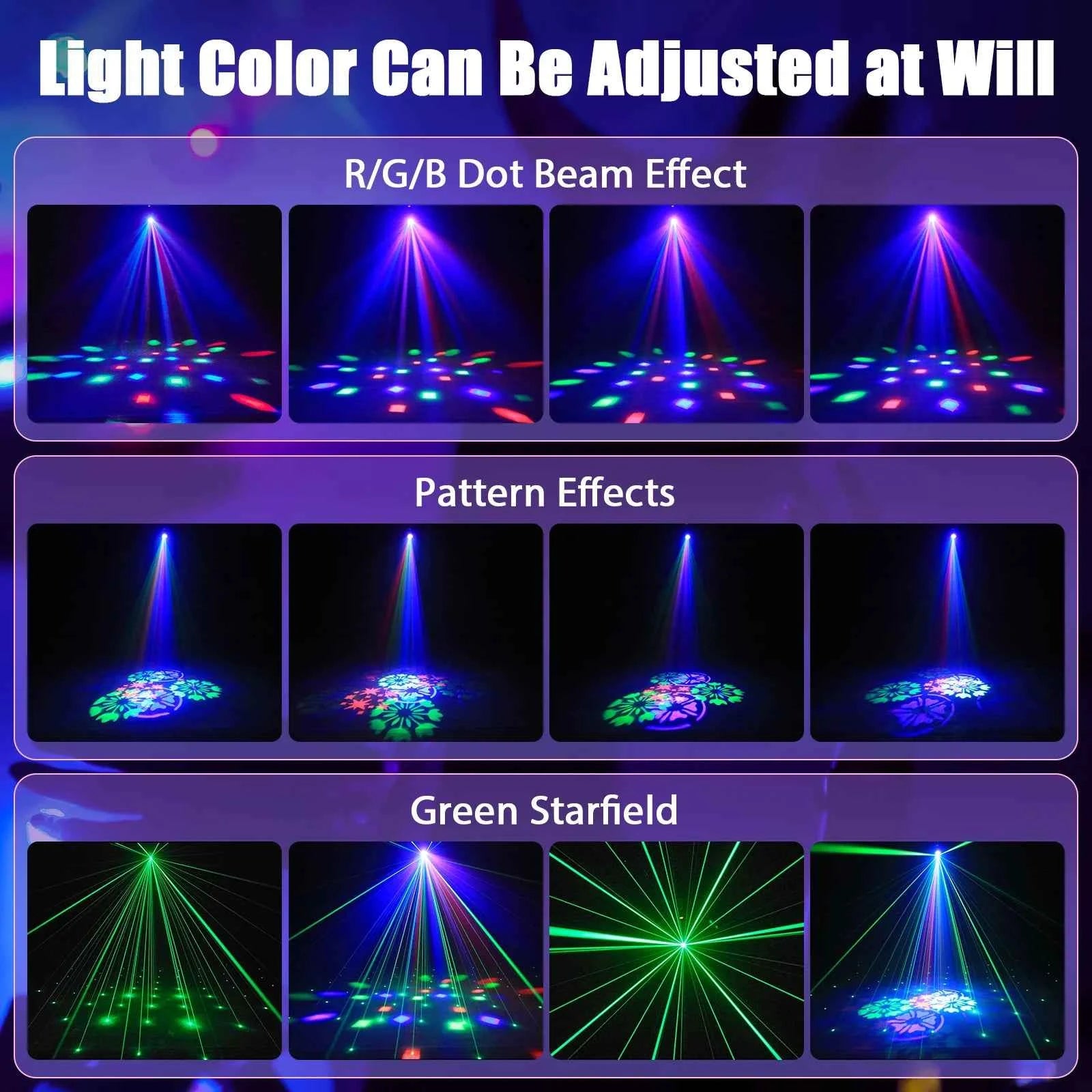 U'King Mini Moving Head Light – Elevate Your DJ and Party Atmosphere - THE JIMMY STORE