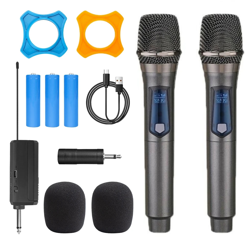 UHF Wireless Microphone System: Experience Unmatched Sound Quality for Karaoke, Events, and Presentations - THE JIMMY STORE