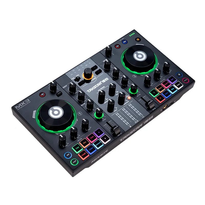 Takstar MX3 Mixer Webcast Sound Card Mixing Console Podcast Studio For Pro Stage Studio-level Reverb - THE JIMMY STORE