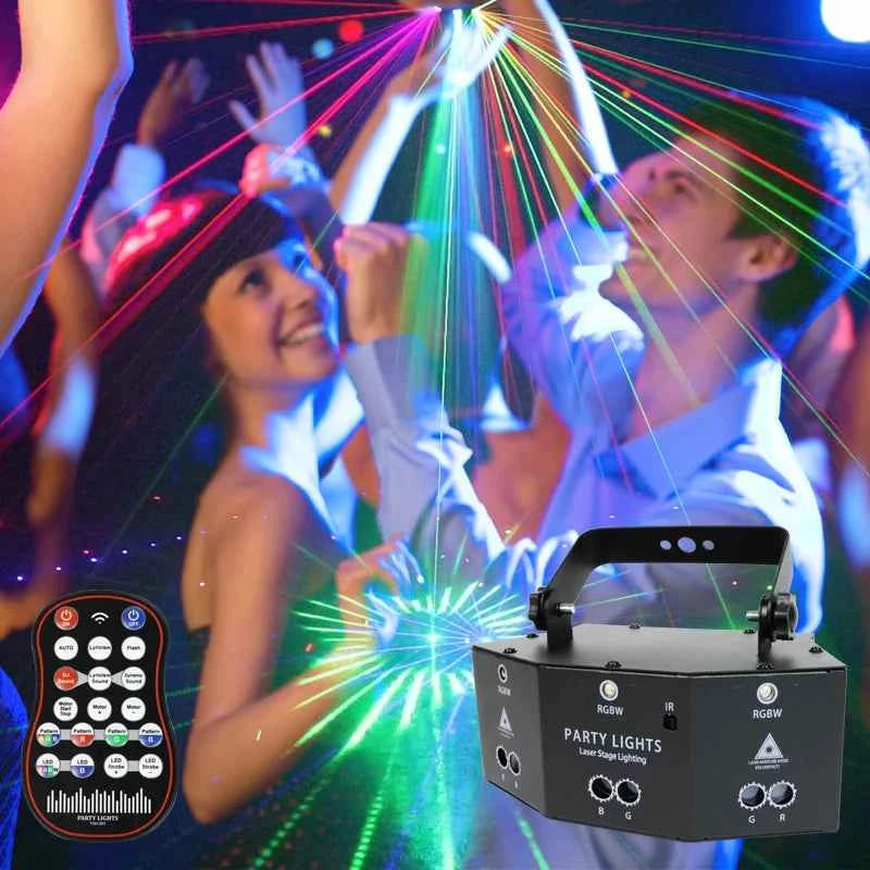 Wuzstar Multi Color LED Beam Projection Party Light – Transform Your Indoor Celebrations - THE JIMMY STORE
