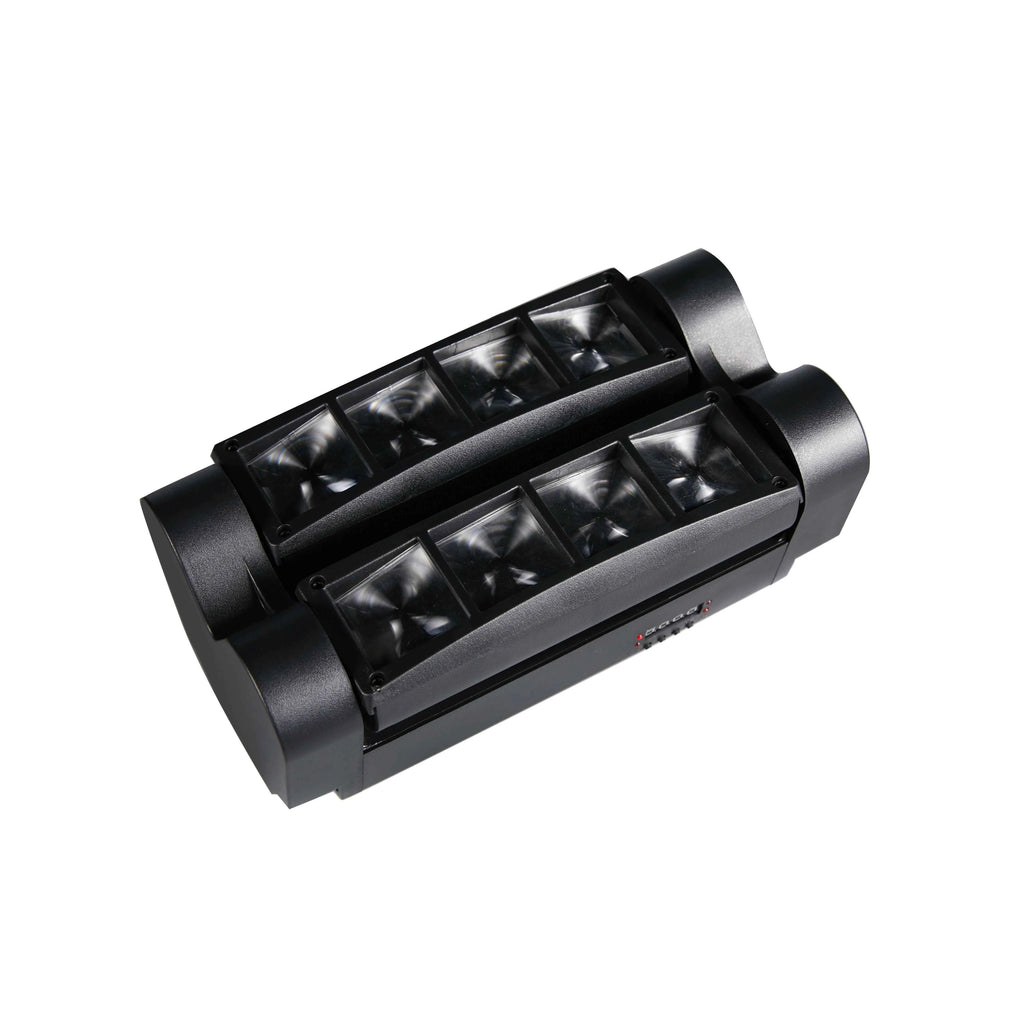 Spider Moving Head Light 8x10W LEDs Beam DJ Lights RGBW Sound Activated and DMX-512 Control for Party Pub Festival Disco Show We - THE JIMMY STORE