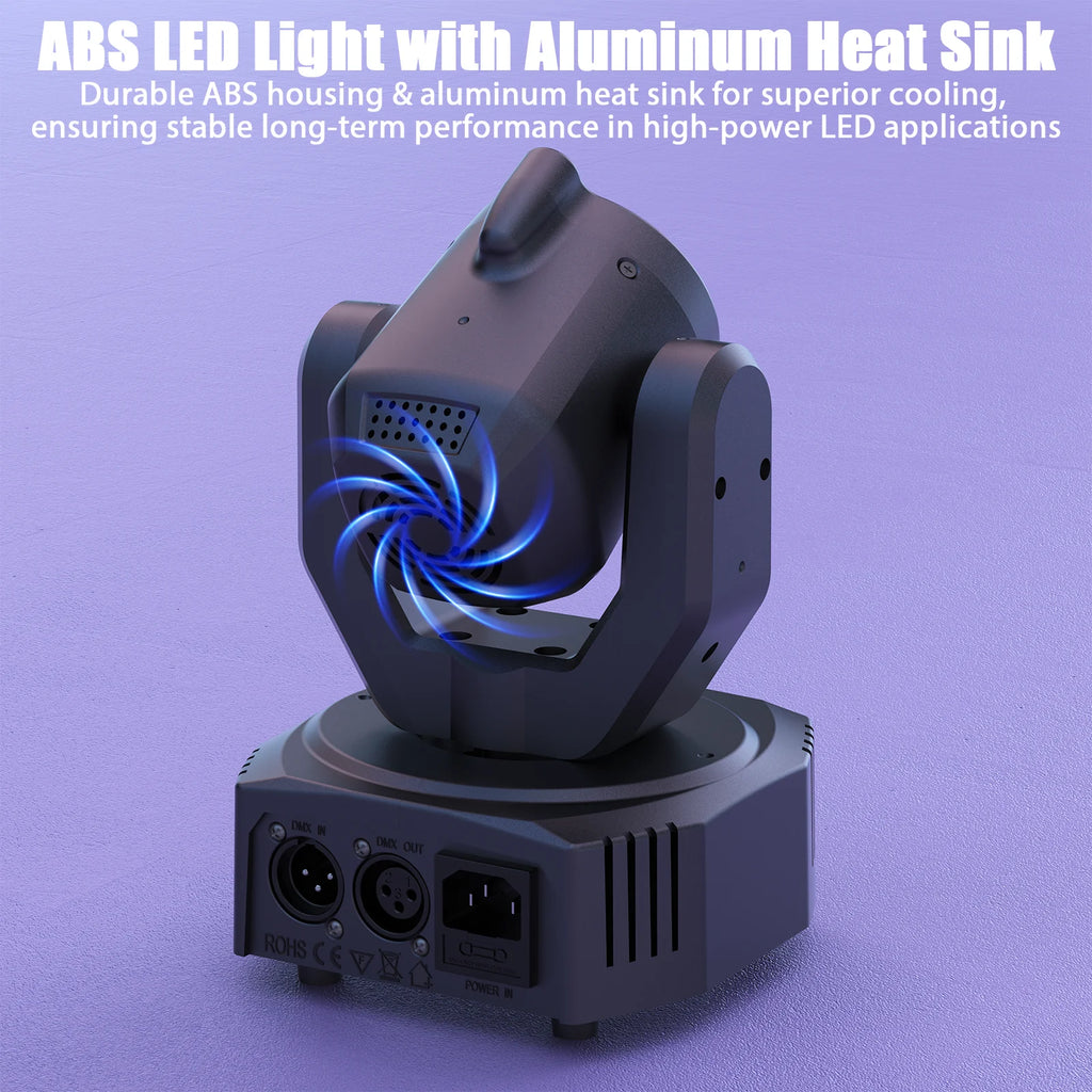 U'King Mini Moving Head Light – Elevate Your DJ and Party Atmosphere - THE JIMMY STORE