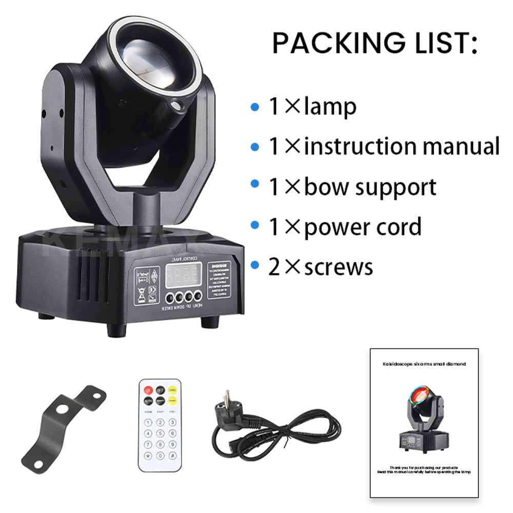 Elevate Your Events with DMX Moving Head Stage Lights - 32W Mini Beam for Unforgettable Parties - THE JIMMY STORE