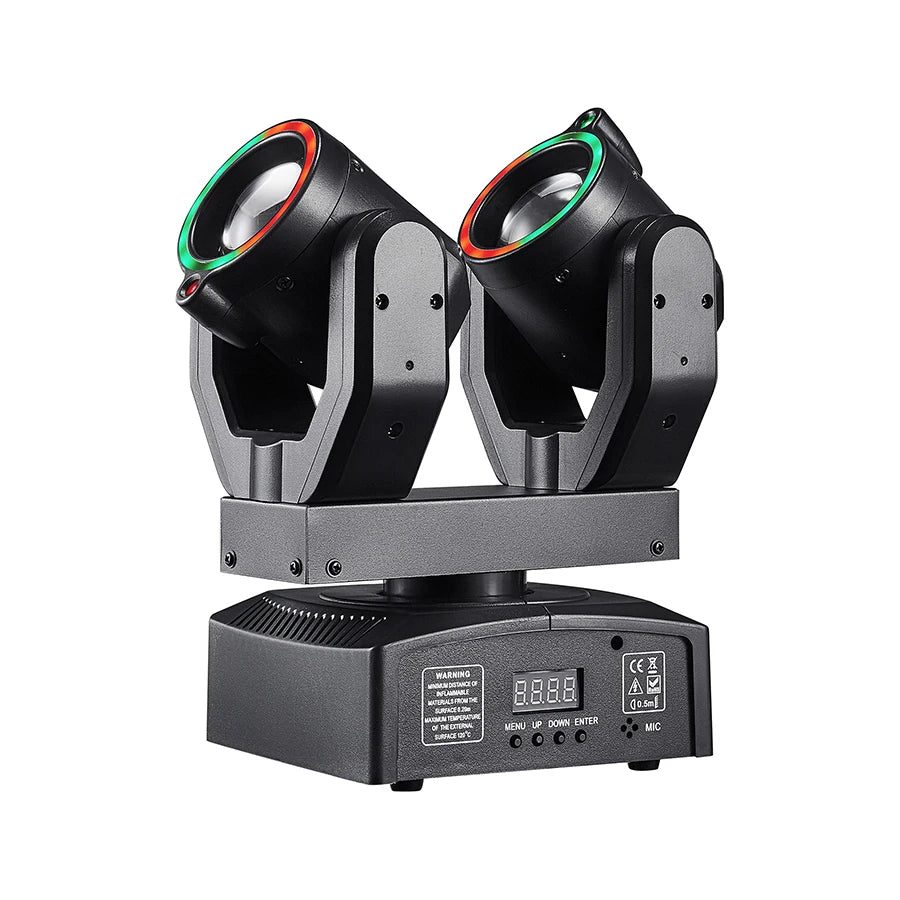 Transform Your Events with the Double Head Moving Beam Light – DMX512 Controlled Stage Magic - THE JIMMY STORE