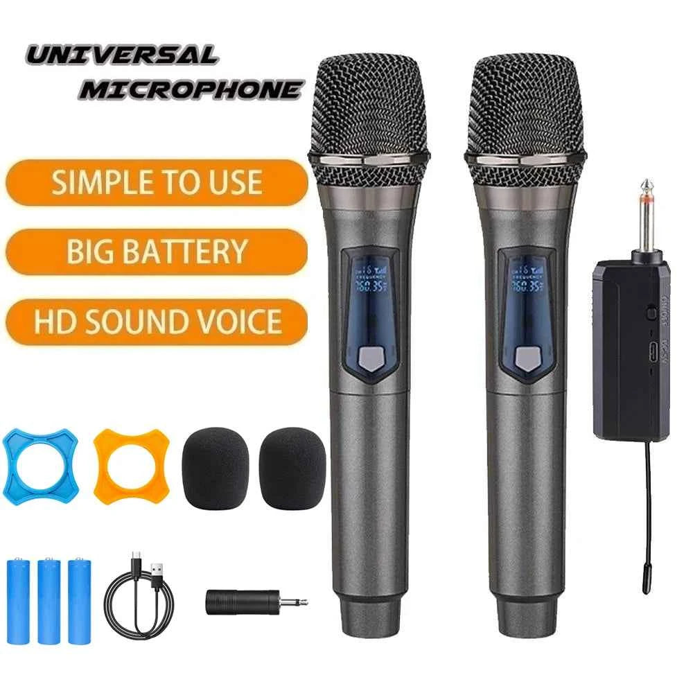 UHF Wireless Microphone System: Experience Unmatched Sound Quality for Karaoke, Events, and Presentations - THE JIMMY STORE