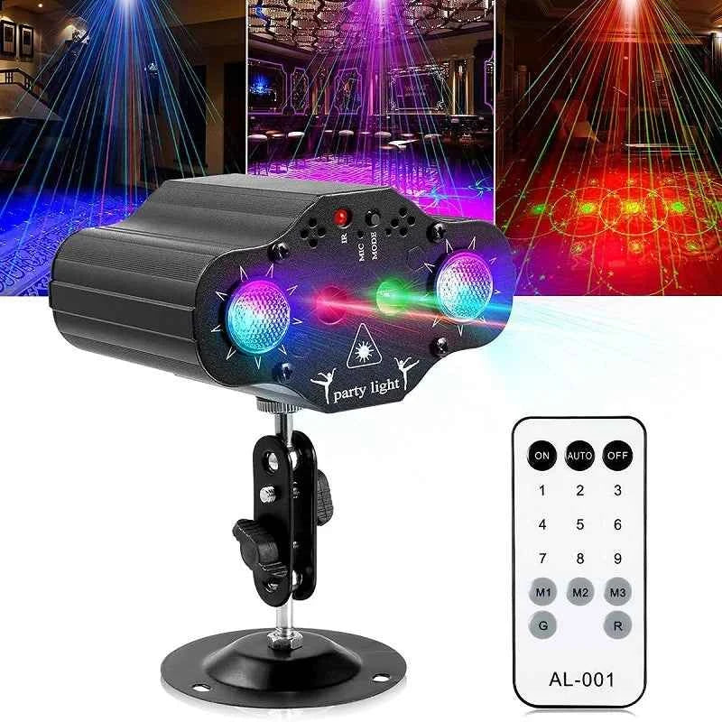 Party Lights DJ Disco Light Stage Laser Light Projector Light 72 Modes Voice Control Flash Party Christmas Wedding Home Decorati - THE JIMMY STORE