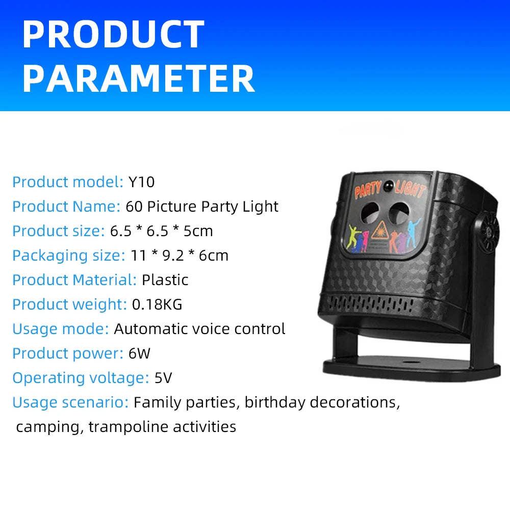 Transform Your Space with the Mini Projector Party Lights - THE JIMMY STORE