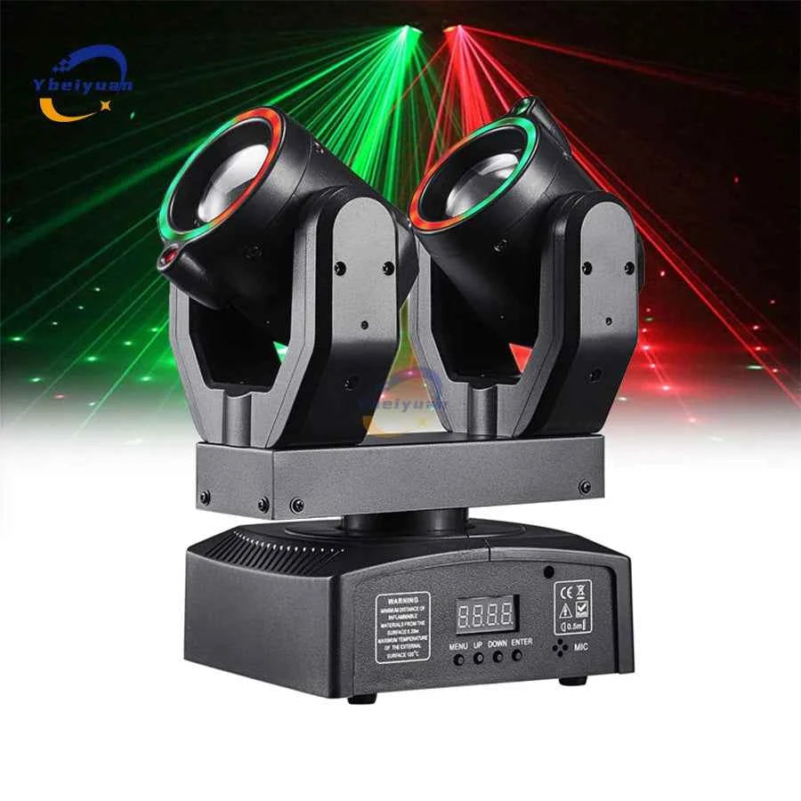 Transform Your Events with the Double Head Moving Beam Light – DMX512 Controlled Stage Magic - THE JIMMY STORE