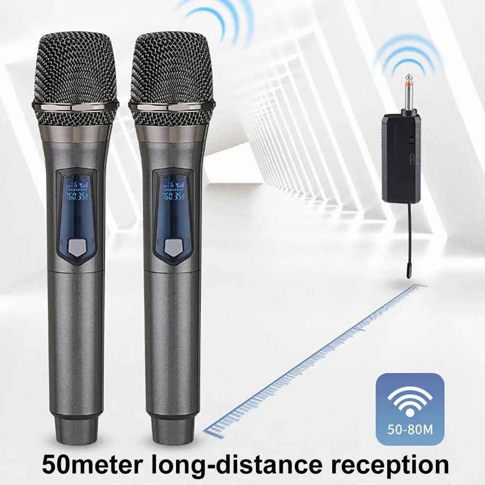 UHF Wireless Microphone System: Experience Unmatched Sound Quality for Karaoke, Events, and Presentations - THE JIMMY STORE
