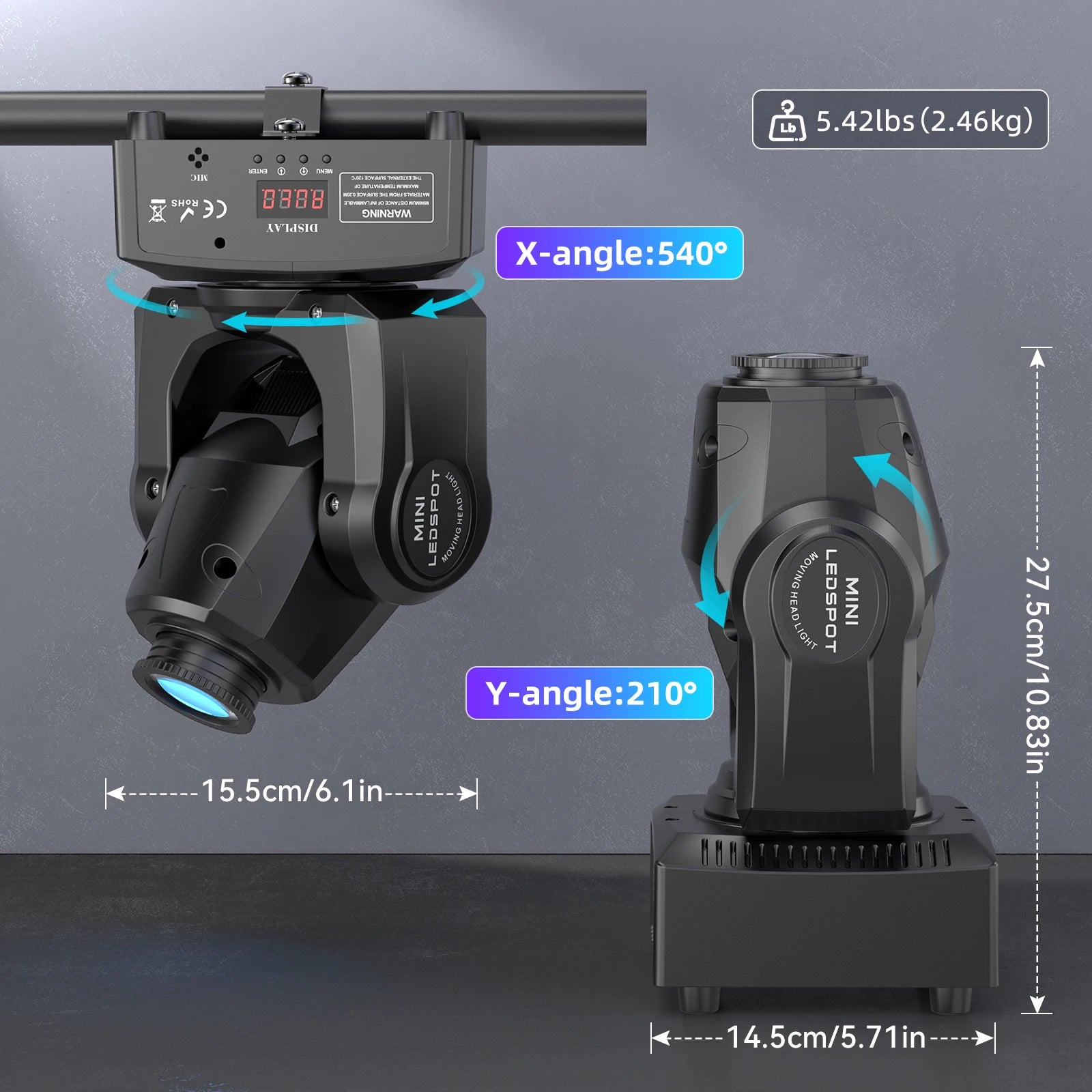 Transform Your Events with the U'King 120W LED Moving Head Light - THE JIMMY STORE