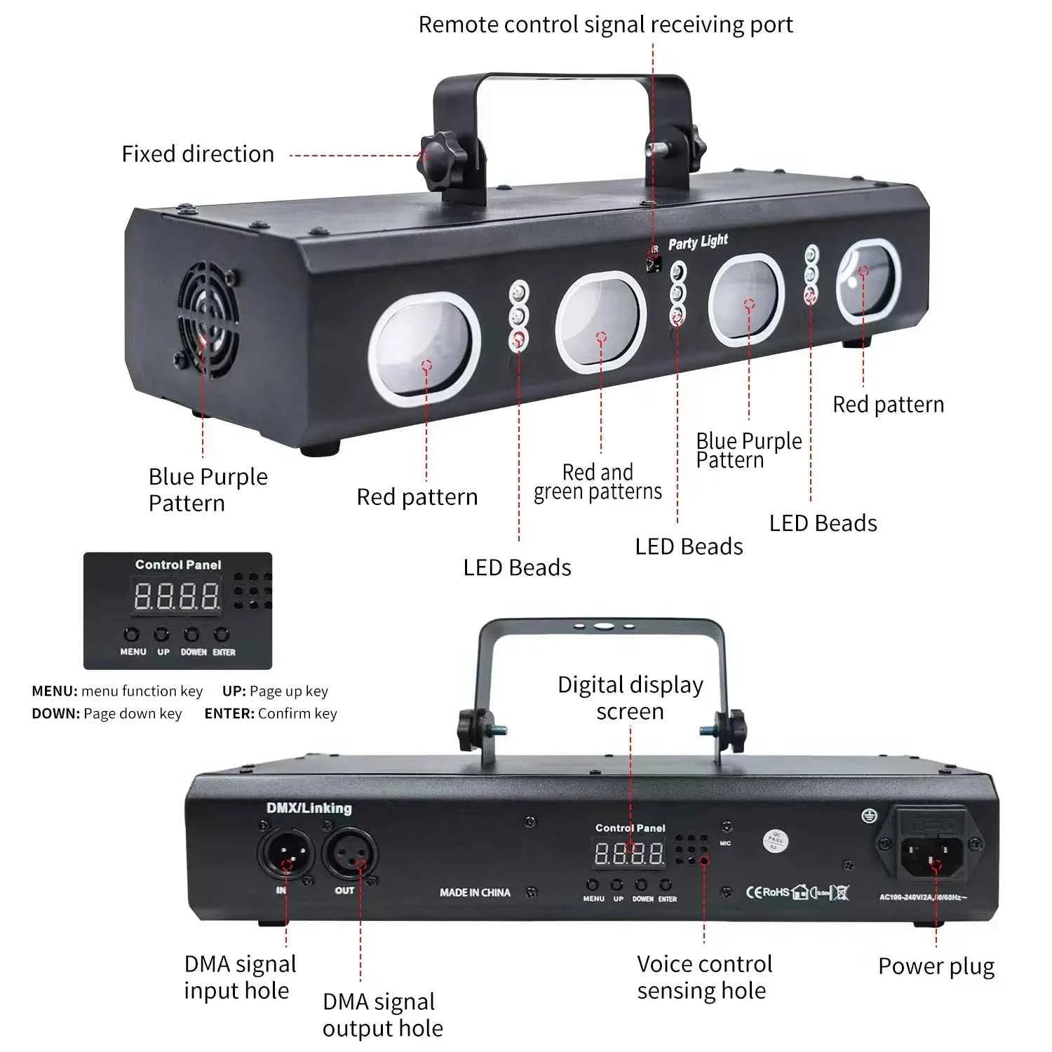 Transform Your Space with Party DJ Disco Lights: 3D Effects & Remote Control - THE JIMMY STORE