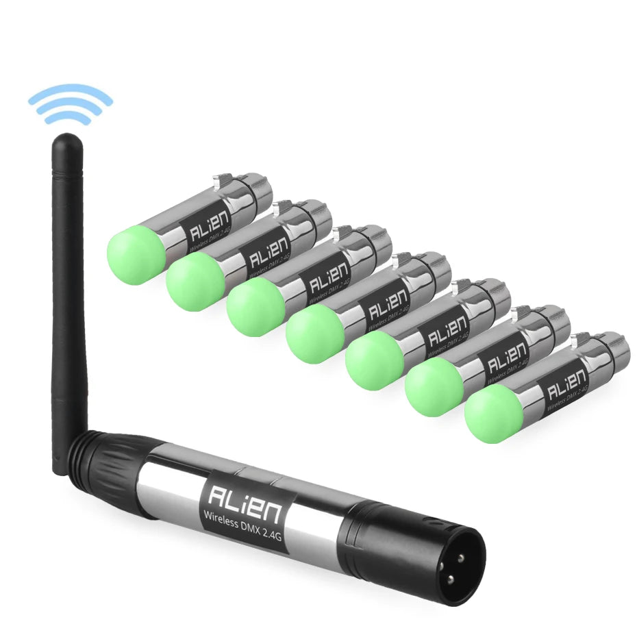 ALIEN DMX 512 Dfi DJ Disco 2.4Ghz Wireless Transmitter Receiver 400M Controller for Party Music Club DMX LED Stage Laser Lights - THE JIMMY STORE