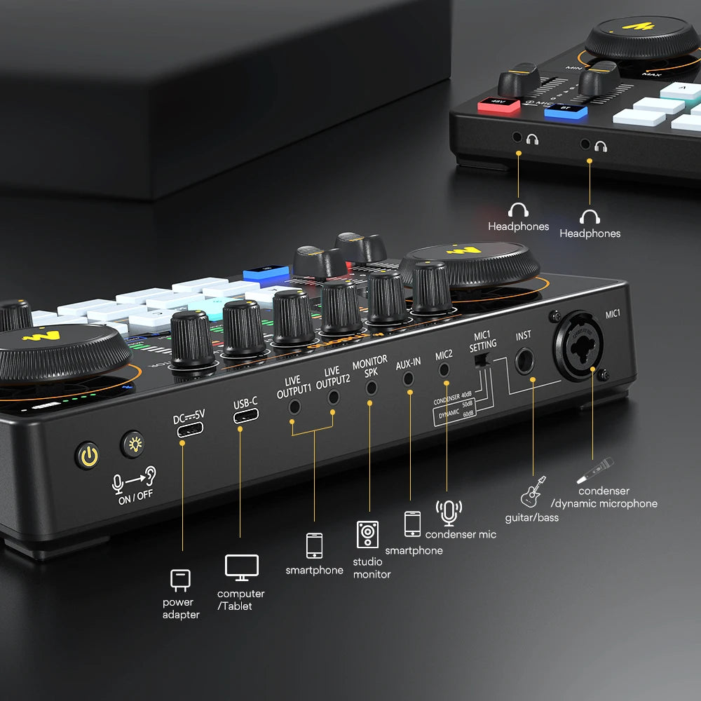 Transform Your Audio Experience with the Maonocaster AME2 Audio Interface - THE JIMMY STORE