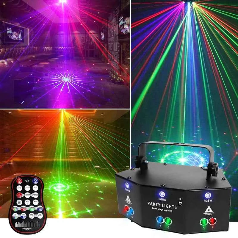 Wuzstar Multi Color LED Beam Projection Party Light – Transform Your Indoor Celebrations - THE JIMMY STORE