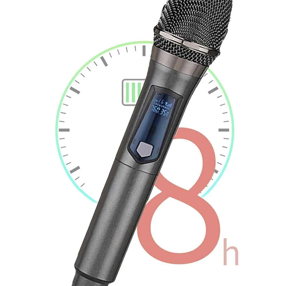 UHF Wireless Microphone System: Experience Unmatched Sound Quality for Karaoke, Events, and Presentations - THE JIMMY STORE