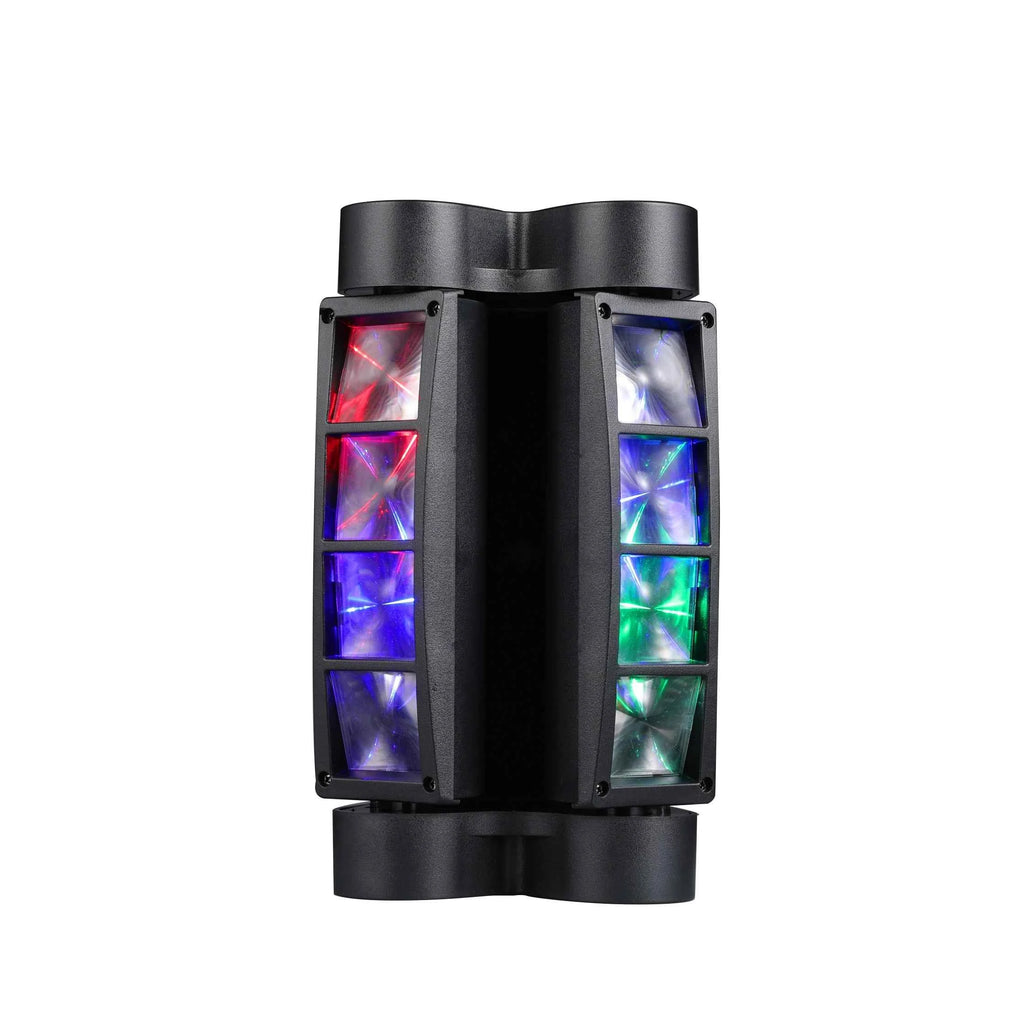Spider Moving Head Light 8x10W LEDs Beam DJ Lights RGBW Sound Activated and DMX-512 Control for Party Pub Festival Disco Show We - THE JIMMY STORE