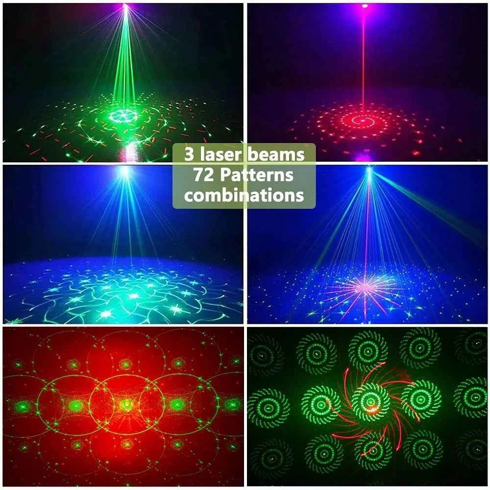 Stage Party Laser Projector DJ Disco Light Red Green Blue Strobe Party Club Home Festival Decorative Light Effect - THE JIMMY STORE