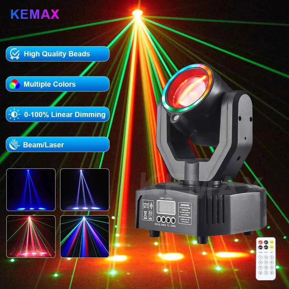 Elevate Your Events with DMX Moving Head Stage Lights - 32W Mini Beam for Unforgettable Parties - THE JIMMY STORE
