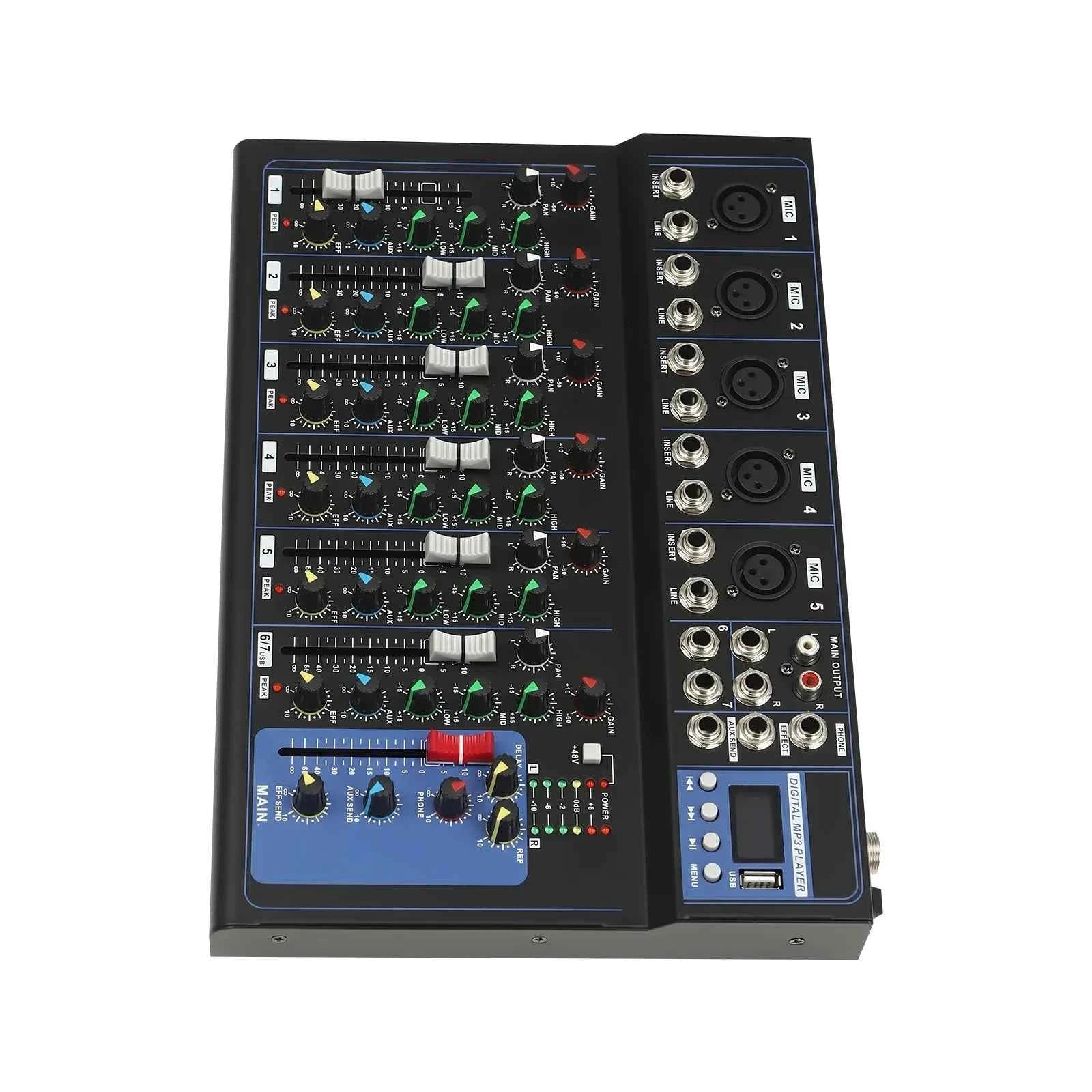 Transform Your Sound with the 7-Channel DJ Mixer: Your Ultimate Audio Control Solution - THE JIMMY STORE