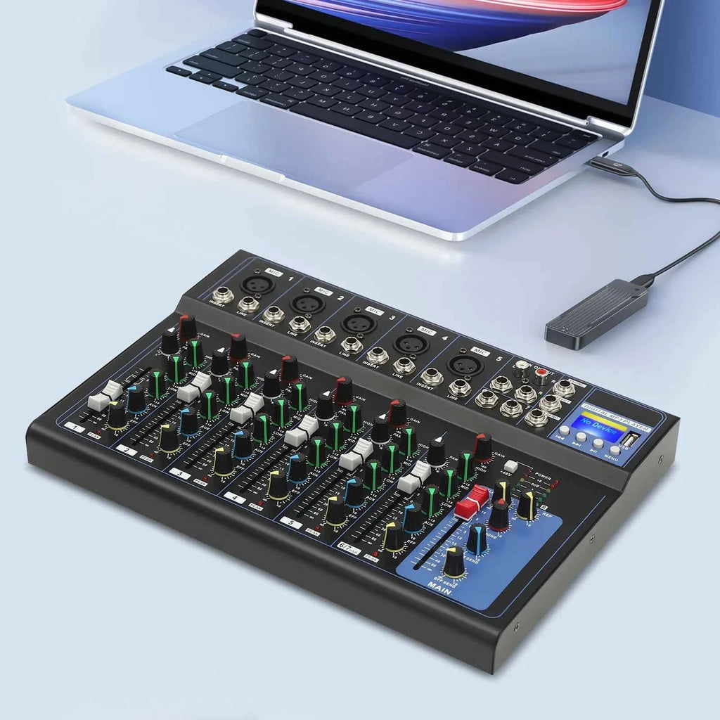 Transform Your Sound with the 7-Channel DJ Mixer: Your Ultimate Audio Control Solution - THE JIMMY STORE