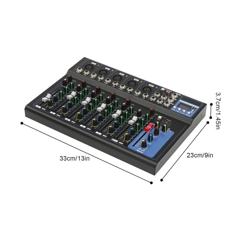 Transform Your Sound with the 7-Channel DJ Mixer: Your Ultimate Audio Control Solution - THE JIMMY STORE