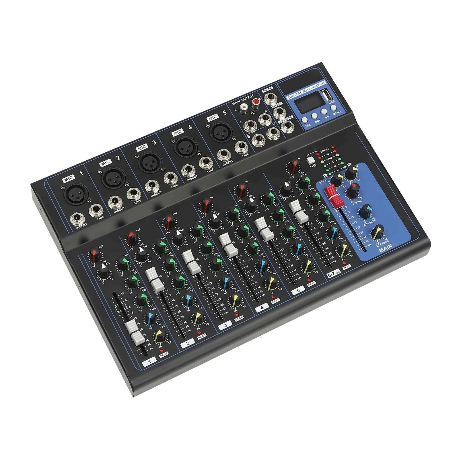 Transform Your Sound with the 7-Channel DJ Mixer: Your Ultimate Audio Control Solution - THE JIMMY STORE