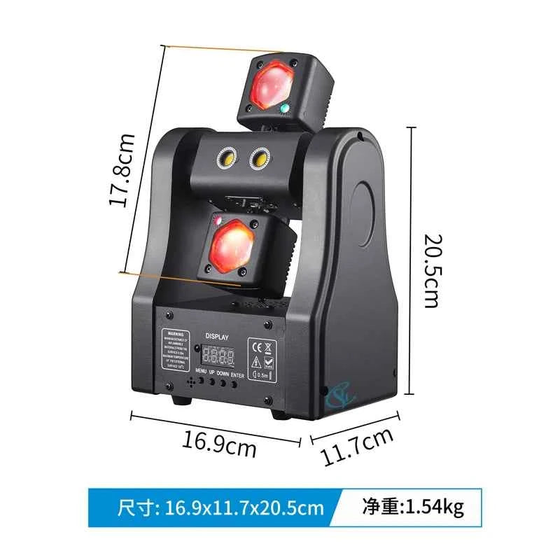 48W Double Arm Disco Light Beam&Laser& Strobe  Sound Activation Remote Control Stage DJ Effect Lights For Bar Party Event - THE JIMMY STORE