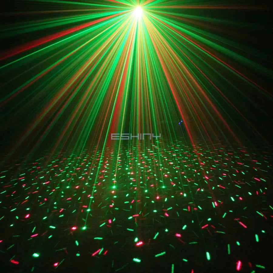 Rechargeable Mini R&G Firefly Laser Disco Light Full Stars Projector DJ Dance Bar Party Xmas Stage Effect Decoration Lamp YB - THE JIMMY STORE
