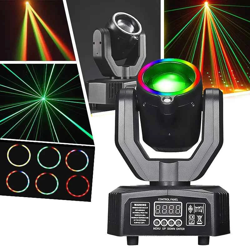 Mini Moving Head Light DMX Sound Control Remote for Disco DJ Strong Beam Wedding Event Lighting Effect For Party - THE JIMMY STORE