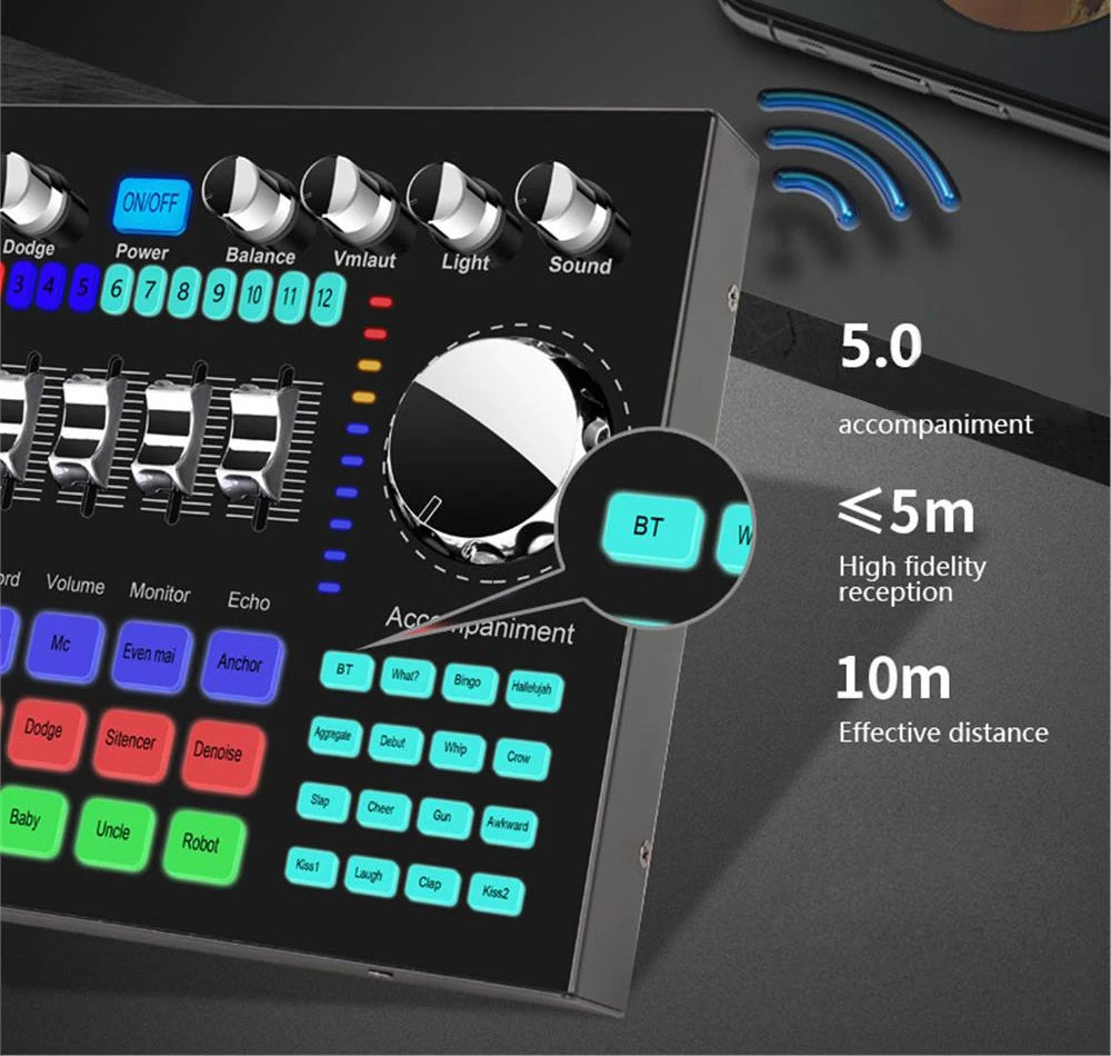 Enhance Your Performances with the Portable Live Sound Card for Streamers and Musicians - THE JIMMY STORE