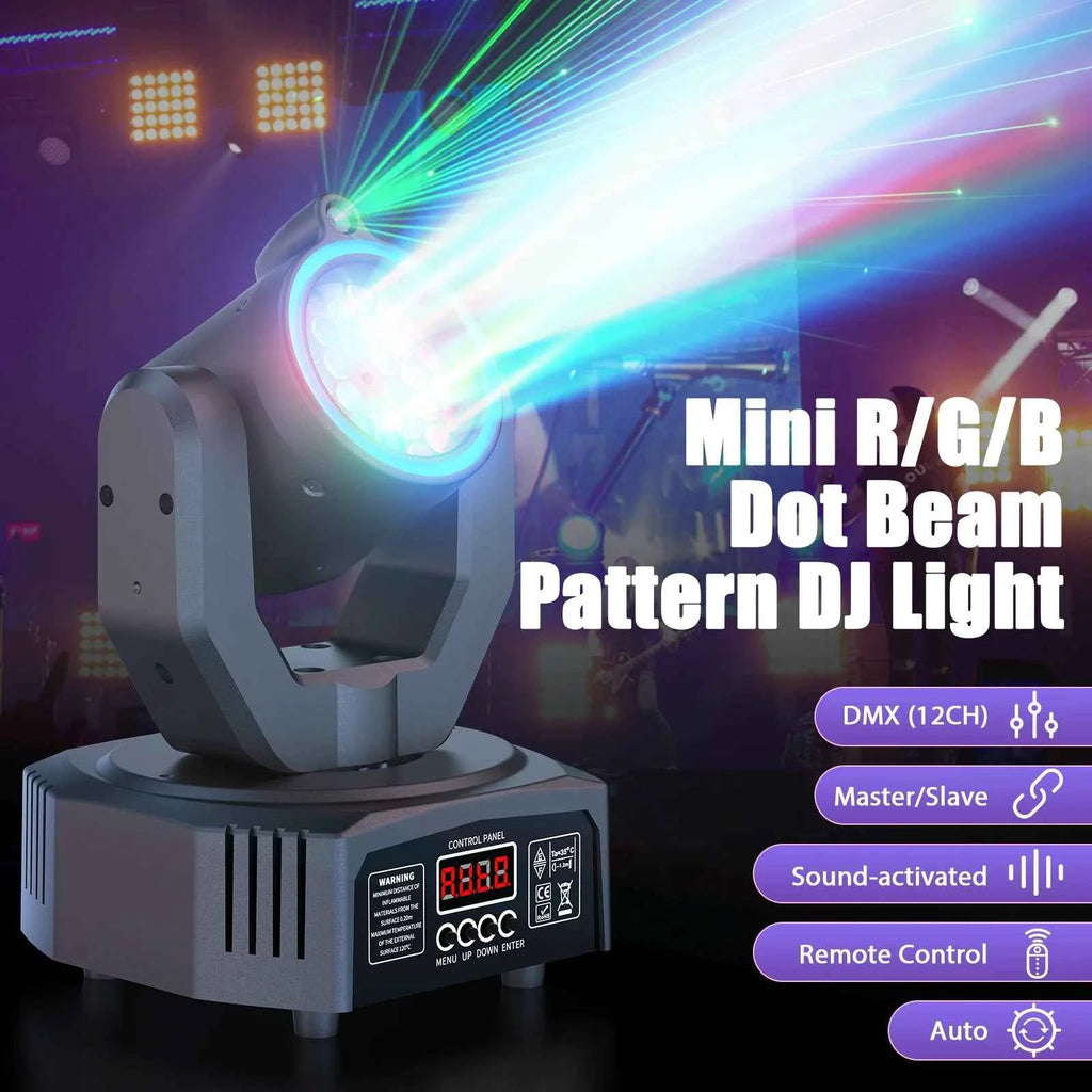 U'King Mini Moving Head Light – Elevate Your DJ and Party Atmosphere - THE JIMMY STORE
