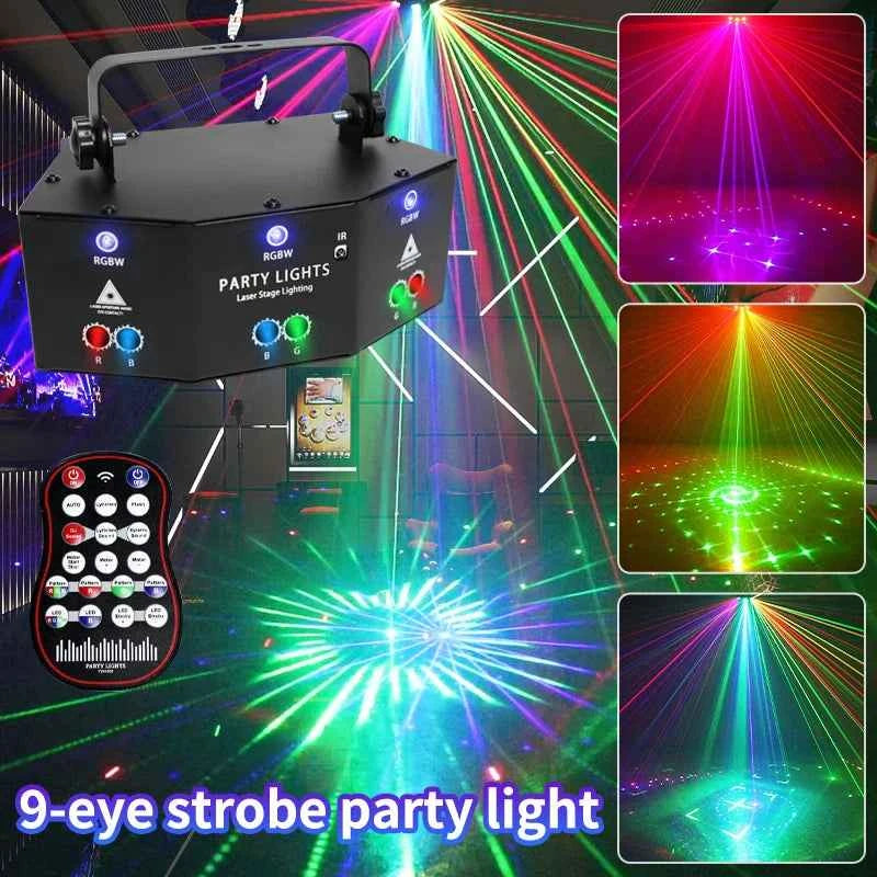Transform Your Events with Our LED Party Light – Sound Activated with RGB Strobe Effect - THE JIMMY STORE