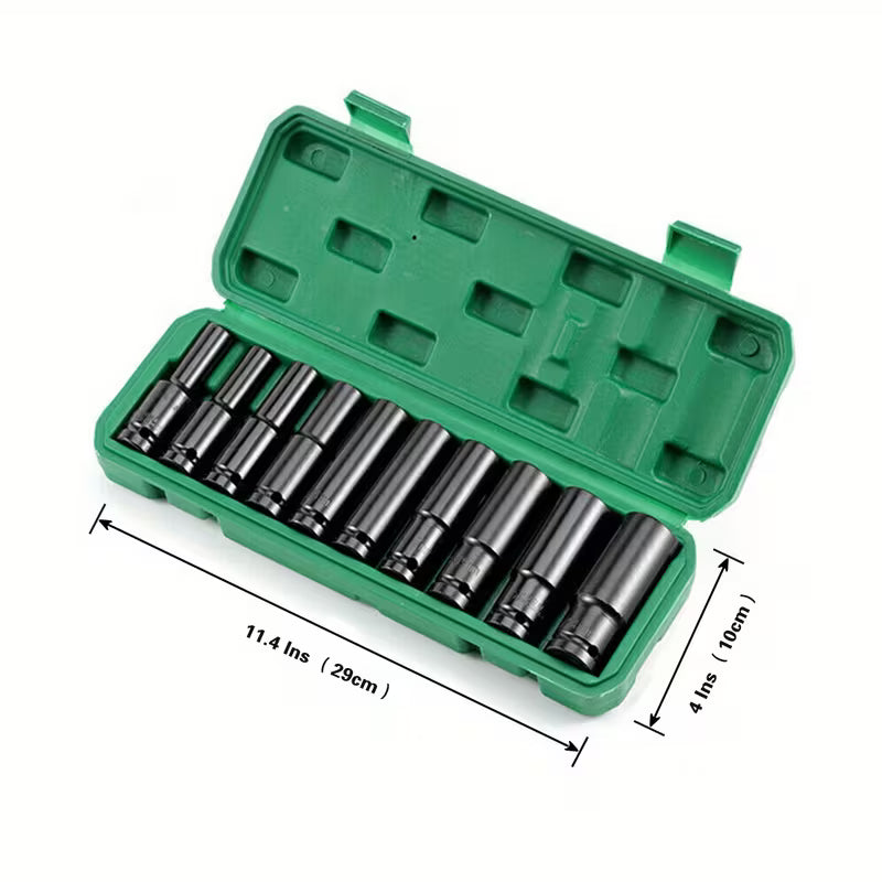 High-Performance 10-Piece Impact Socket Set for Heavy-Duty Applications - THE JIMMY STORE
